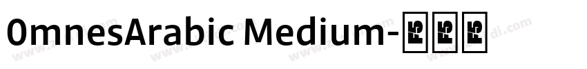 0mnesArabic Medium字体转换